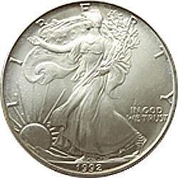 1992 UNC Silver Eagle
